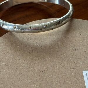 Brighton Silver Bracelet with Gold Accents